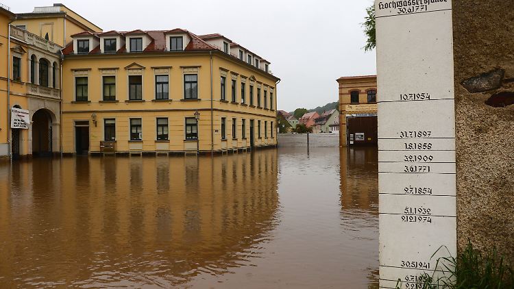 Grimma steht unter Wasser - schon wieder.