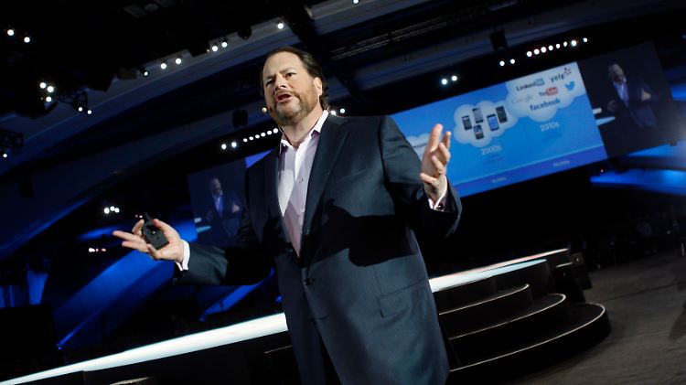 Zweieinhalb Milliarden Dollar für die "Zukunft der Vermarktung": Salesforce-Chef Marc Benioff.