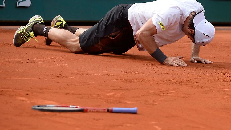Am Boden: Tennis-Oldie Tommy Haas ging im Viertelfinale der French Open k.o.