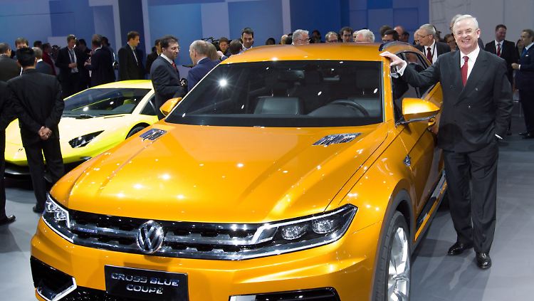 VW-Chef Winterkorn auf der Shanghai Auto Show: Der Konzern fährt in China auf der Erfolgswelle.