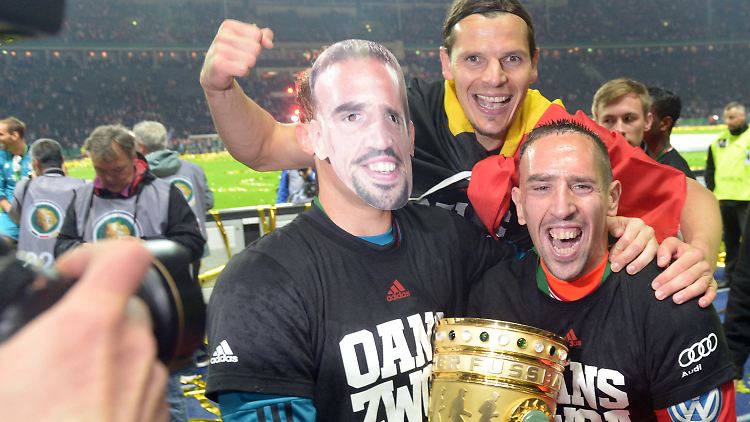 Bleiben in München:  Franck Ribéry und Daniel van Buyten.