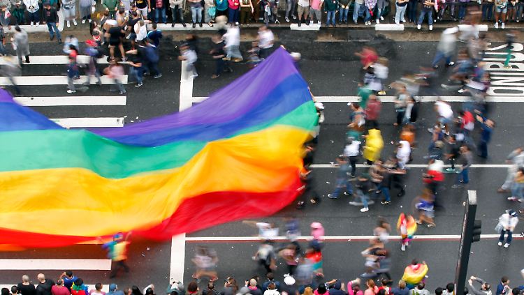 Gay-Pride-Demo in Brasilien