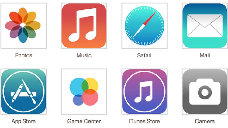 So sollen die neuen Icons aussehen, die Apples Chefdesigner Jonathan Ive  für iOS 7 entworfen hat.