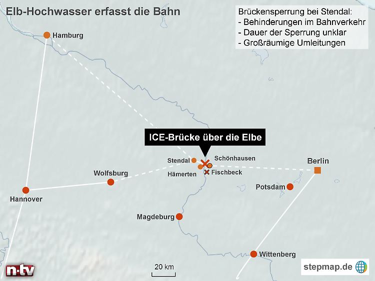 "Reisende werden gebeten, - wenn möglich - auf Zugfahrten auf dieser Strecke zu verzichten oder sie zu verschieben."