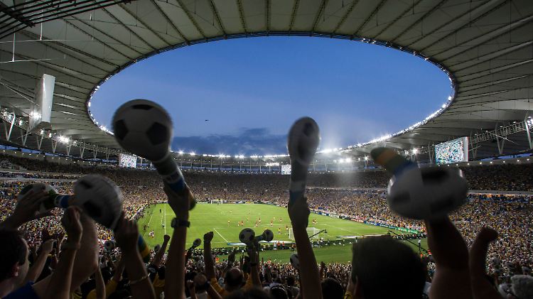 Die Fertigstellung des Stadions in Rio gelang erst in allerletzter Sekunde.