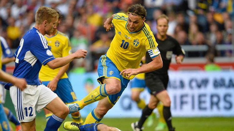 Auf Zlatan Ibrahimovics Ballkünste können sich die Schweden verlassen.