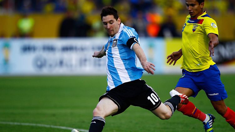 Nach seiner Oberschenkelverletzung scheint Messi noch nicht fit zu sein.