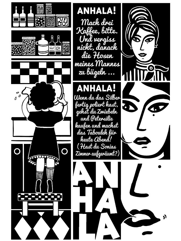 Immer wieder lässt Abirached grafische oder typografische Elemente einfließen - jede Seite wird so zum kleinen Kunstwerk.