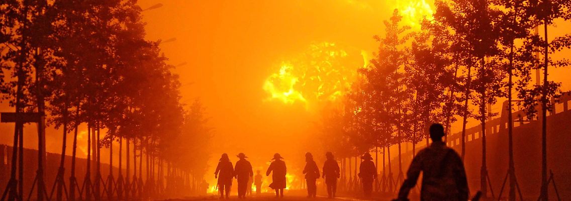 Das Feuer war gewaltig.