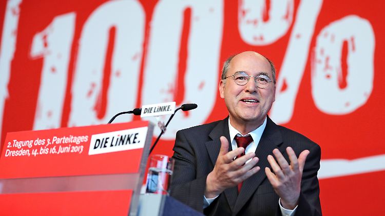 Zehn Prozent der Wählerstimmen wünscht sich Gysi für die anstehende Wahl.