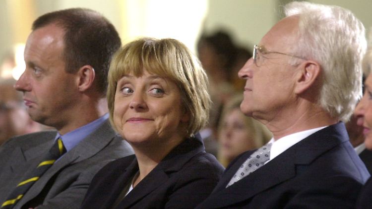 Stoiber und Merz waren auf Merkels Weg nach oben immer an ihrer Seite