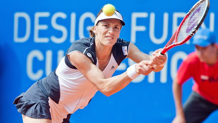 "Das erste Mal in meinem Leben freue ich mich auf Rasen": Andrea Petkovic.