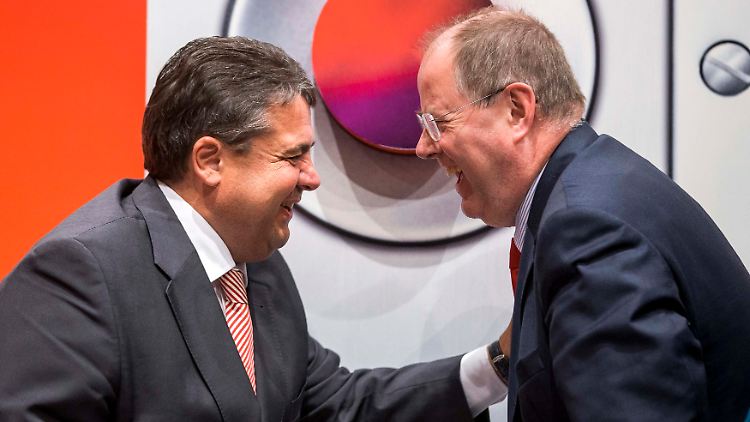 Quo vadis, SPD? Kanzlerkandidat Peer Steinbrück und Parteichef Sigmar Gabriel wollen im September das Kanzleramt erobern, aber die Chancen scheinen wenig aussichtsreich.