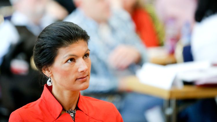 Sahra Wagenknecht entschied sich dagegen, den Änderungsantrag zum Thema Euro aktiv zu verteidigen.