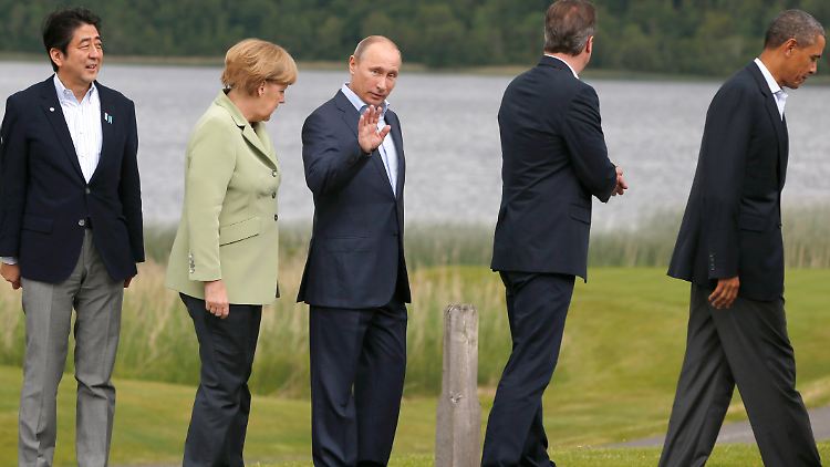 Beim G8-Gipfel vor allem in der Syrien-Frage isoliert: Russlands Präsident Putin.