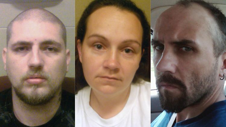 Jordie L. Callahan, Jessica L. Hunt und Daniel Brown wurden festgenommen.