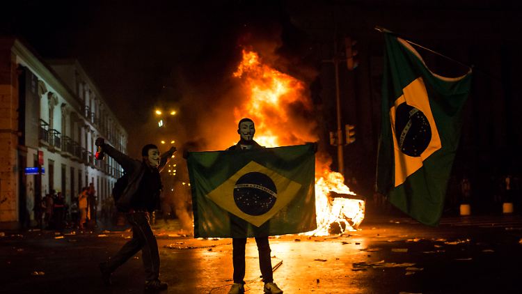 Die Proteste während des Confed-Cups in Brasilien arteten teilweise in Gewalt aus.  