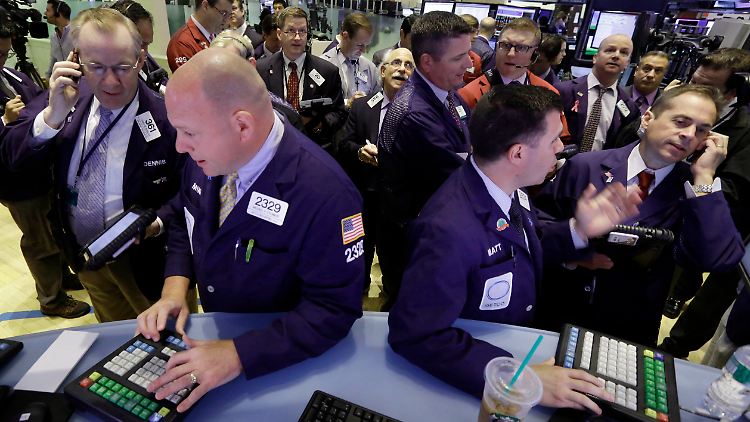 Händler an der Wall Street.