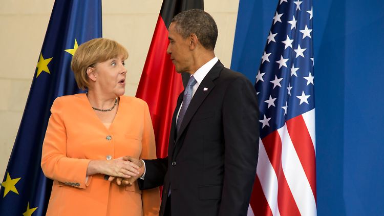 Scherzen ist erlaubt, wenn Angela Merkel und Barack Obama sich treffen.