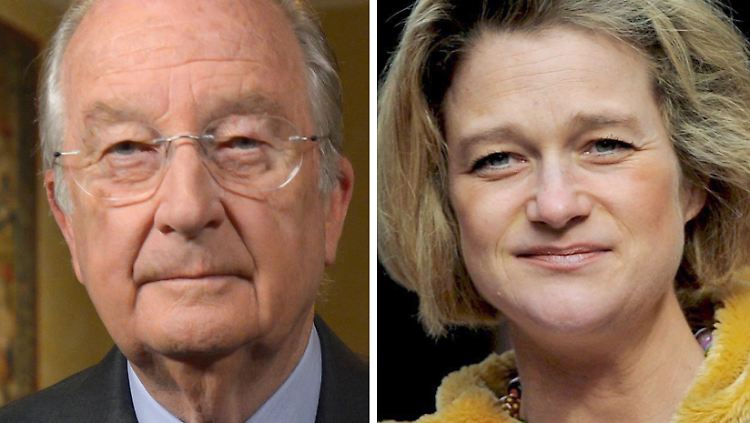 König Albert von Belgien und Delphine Boel - angeblich Vater und Tochter.