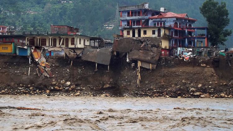 In der Uttarakhand-Region wurden ganze Dörfer einfach weggespült. 