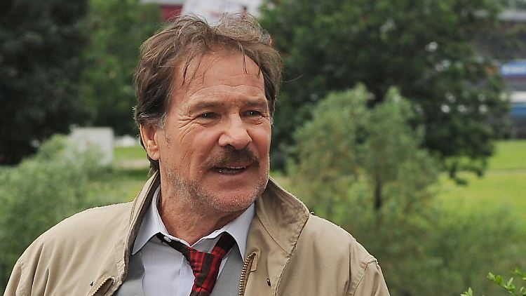 Götz George im Juni 2013 bei Dreharbeiten zum neuen Schimanski-Film "Loverboy".