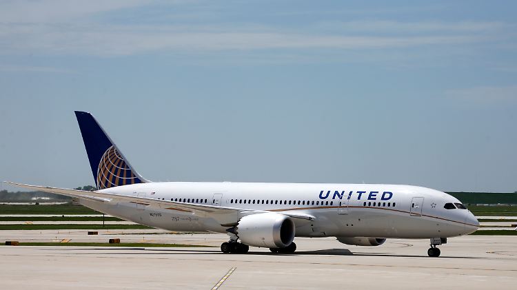 Eine Boeing 787 von United Airlines.