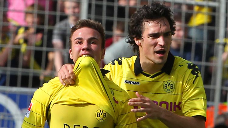 Ehemalige Teamplayer: Mario Götze und Mats Hummels.