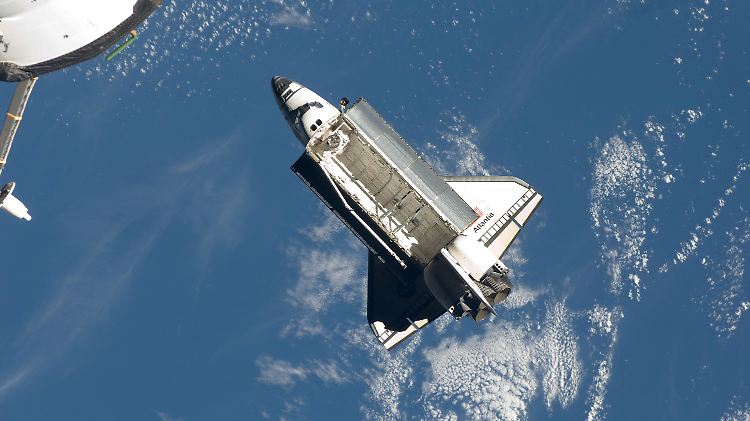 Ein Blick aus der ISS: Sie war das Ziel der letzten Mission der Atlantis im Juli 2011.
