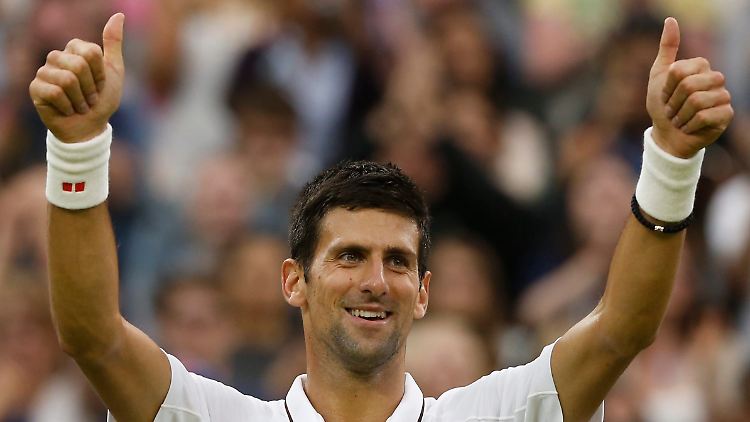 Novak Djokovic hat seinen Gegner aus den USA im Griff.