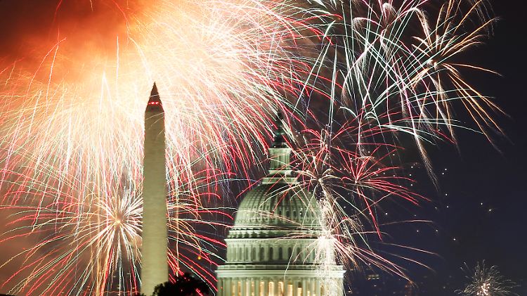 Feuerwerk über Washington: Die USA feiern ihre Unabhängigkeit.