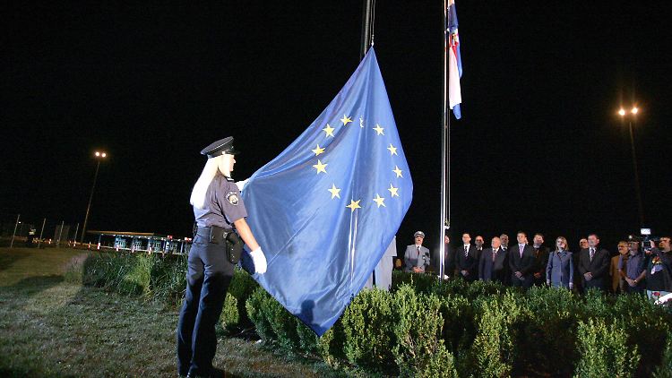 In der Nacht feierte Kroatien seinen Beitritt.