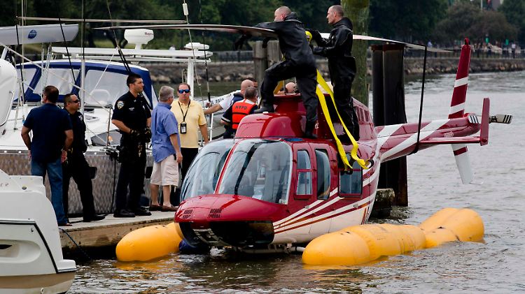 Der Helicopter startete von der Südspitze Manhattans zu einem Stadtrundflug, der schon nach zwölf Minuten zu Ende war.