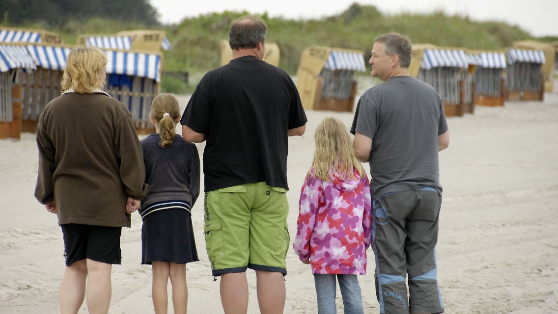 Am Strand von Kalifornien an der Ostsee in Schleswig-Holstein (Kreis Plön).