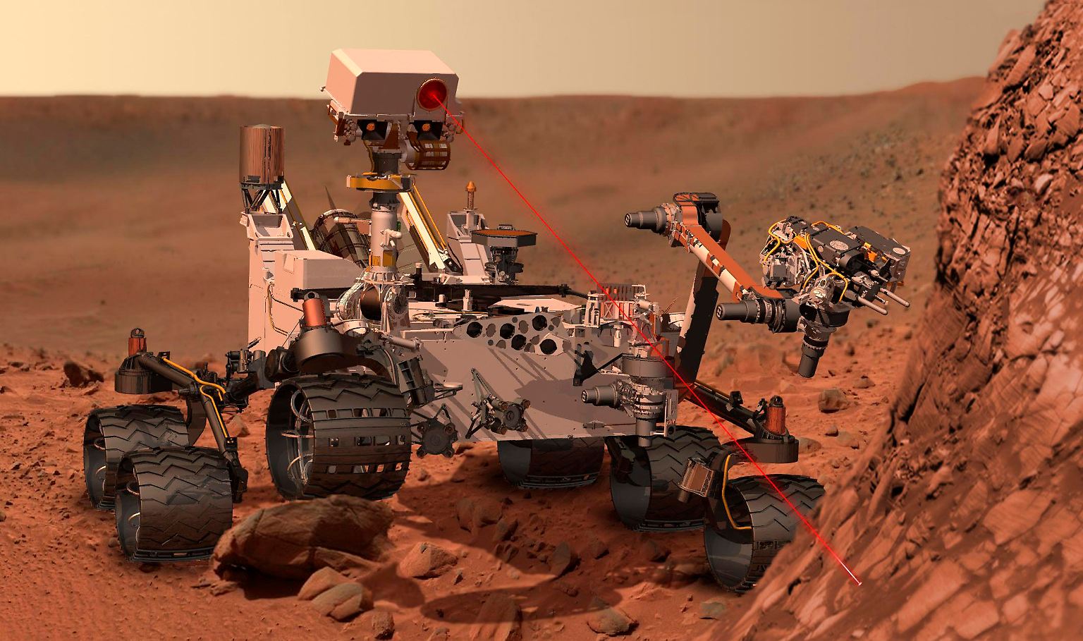 Die Welt schaut auf "Curiosity" und die spektakulären Bilder, die ...