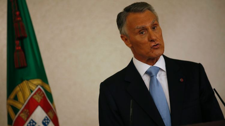 Portugals Präsident während seiner Rede an die Nation.