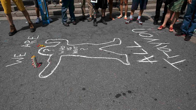 Viele Amerikaner zeigten nach dem Urteil ihre Solidarität mit dem getöteten Trayvon Martin.