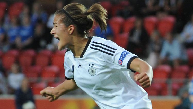 Lena Lotzen gelang ihr erster Treffer im DFB-Trikot.