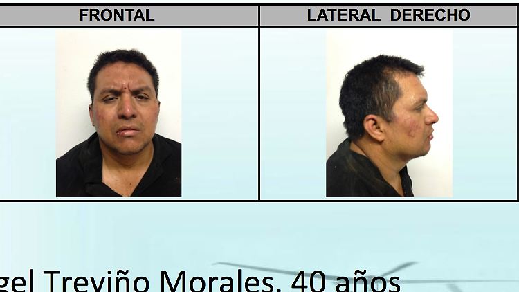 Nach der Festnahme verbreitete das mexikanische Innenministerium diese Fotos von Treviño Morales.