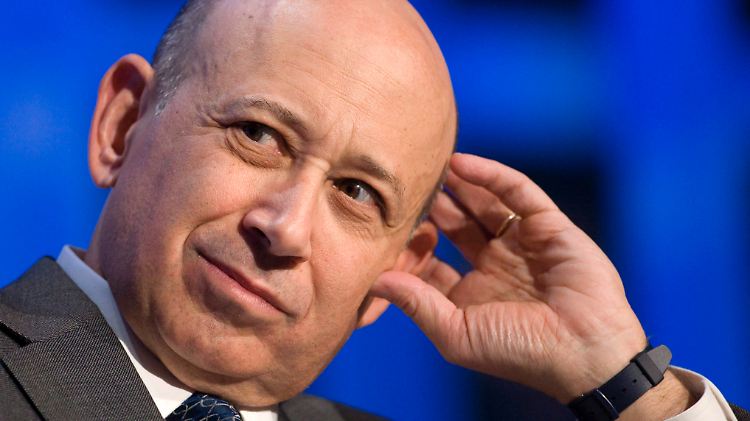 Goldman-Chef Blankfein kann zufrieden sein mit den Quartalszahlen.