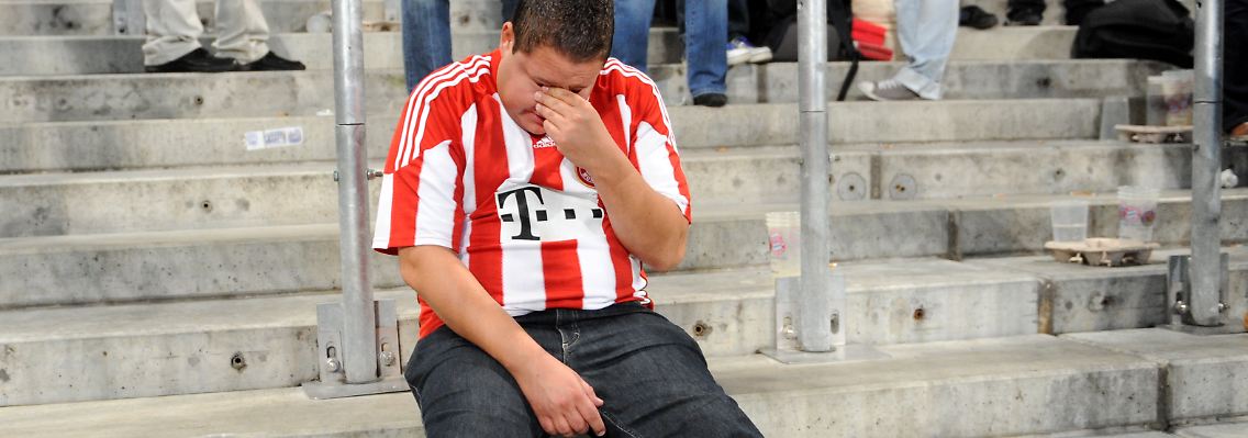 Männer weinen vergleichsweise selten. Doch wenn der FC Bayern mal verliert, können selbst ihnen die Tränen kommen.