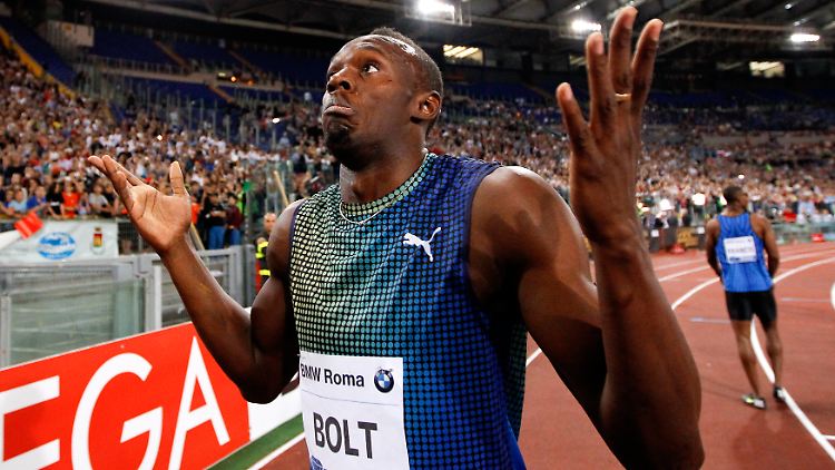 Der schnellste Mann der Welt: Usain Bolt.