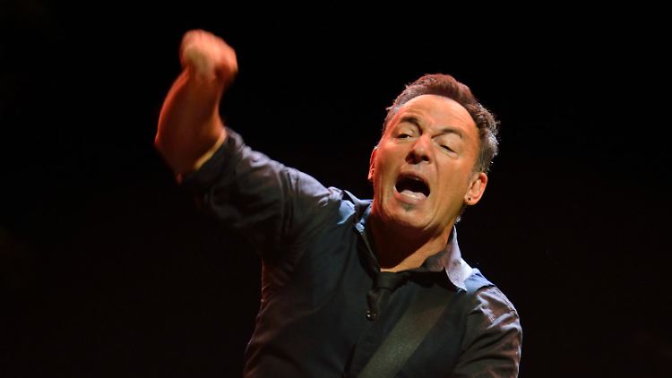 Springsteen auf seiner aktuellen Tour, hier am 3. Mai in Stockholm.