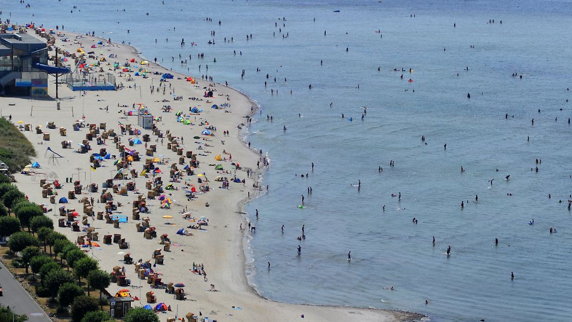 Ganz schön voll: Betrieb im Ostseebad Laboe.