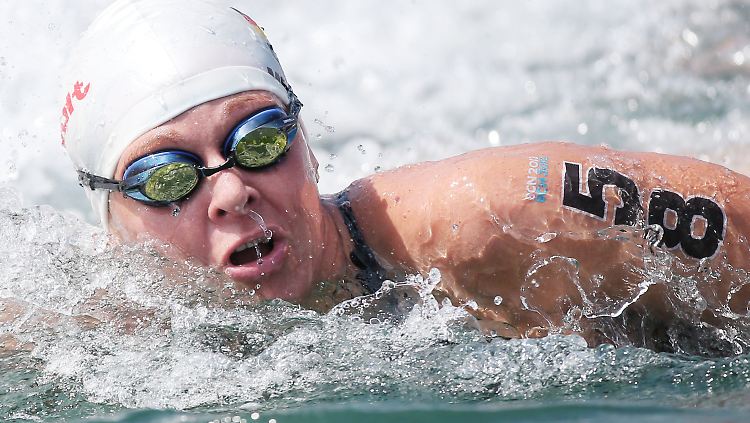 Angela Maurer zählt auch mit 38 Jahren noch zu den besten Freiwasser-Schwimmern der Welt.