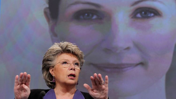 Vergeblicher Kampf für die Quote? EU-Kommissarin Reding will eine feste Quote von 40 Prozent.