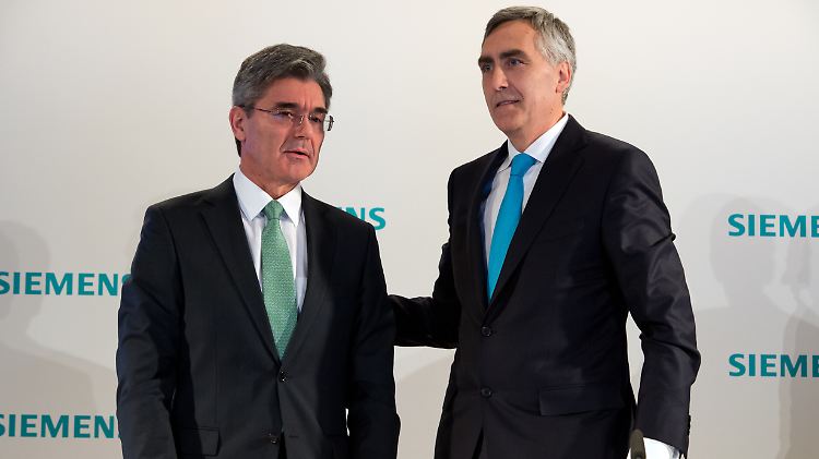 Rechts der alte, links der neue Chef: Peter Löscher und Joe Kaeser