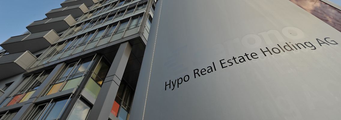 Droht als einzige unter den deutschen Geldhäuser bei dem Belastungstest durchzufallen - in einem von mehreren Szenarien: Hypo Real Estate, hier am Sitz in Unterschleißheim bei München.