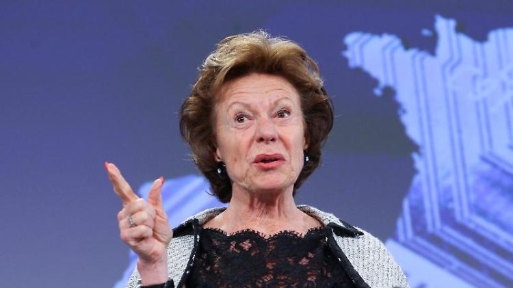 Neelie Kroes als EU-Kommissarin im Jahr 2013.