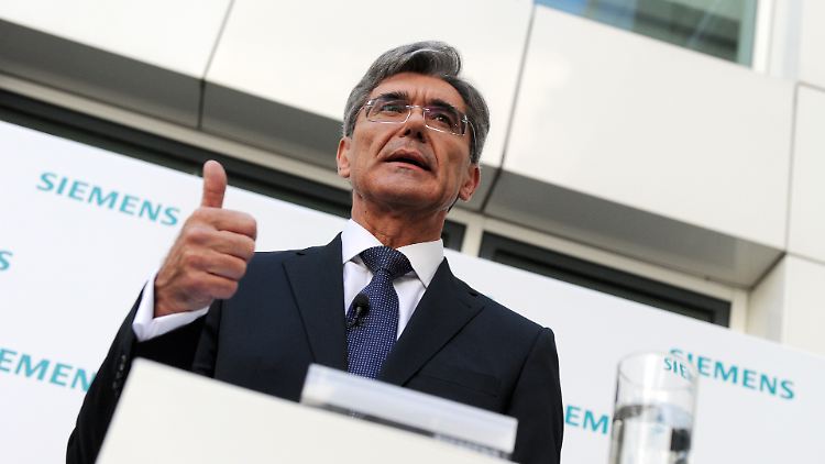 Daumen hoch: Der neue Siemens-Chef Joe Kaeser sieht optimistisch in die Zukunft.